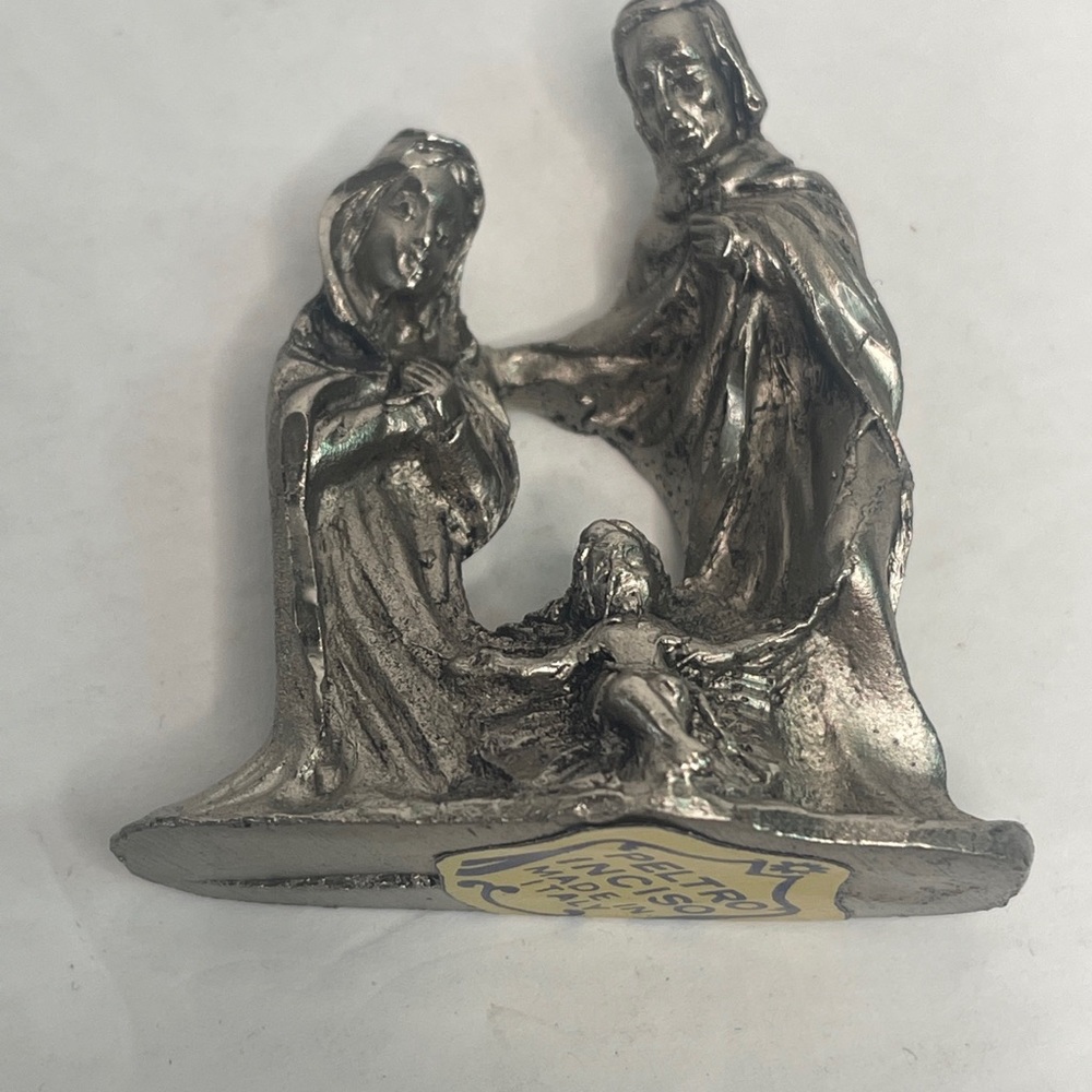 Pewter Nativity Scene Italy 2”